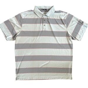 Nike Men's Dri-FIT Striped Golf Polo‎ Size XXL Light Blue